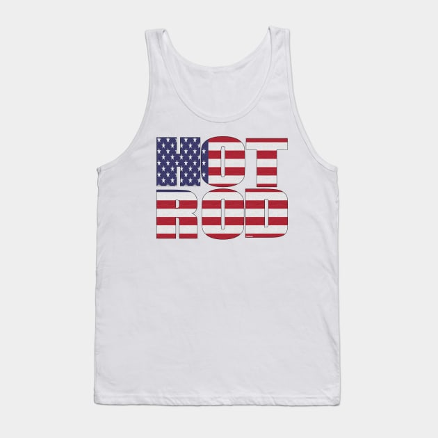 Hot Rod Stars and Stripes Tank Top by hotroddude